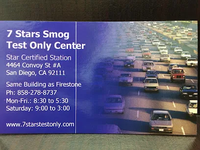 7Stars Smog Test Only storefront