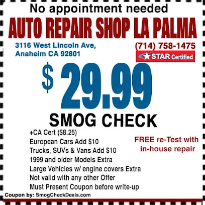Auto Repair Shop La Palma storefront