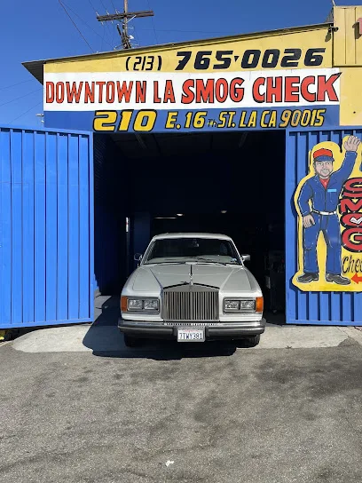 Downtown LA smog check storefront