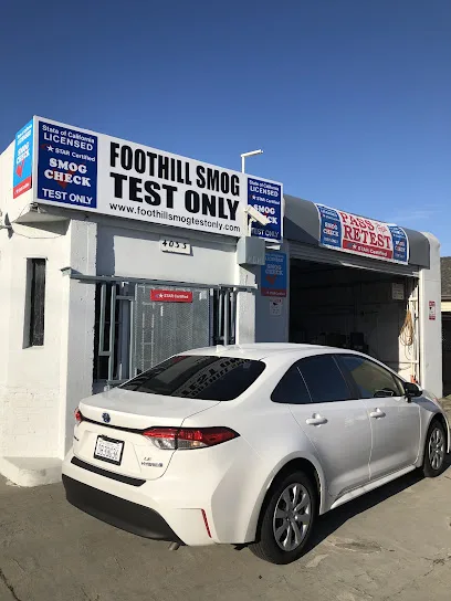 Foothill Smog Test Only storefront