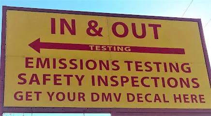 In & Out Emissions Testing storefront