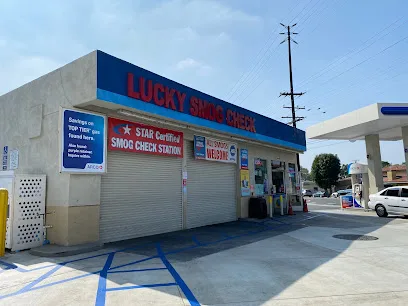 Lucky Smog Check storefront