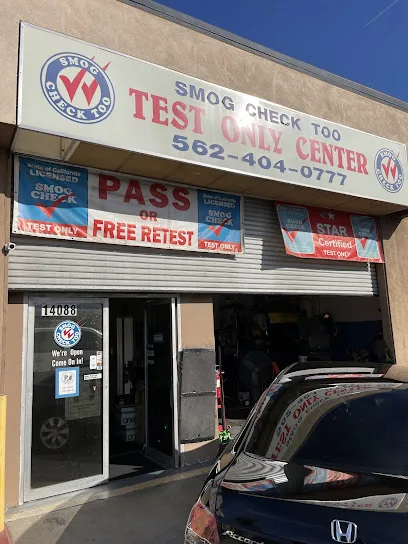 Smog Check Too Test Only Center storefront