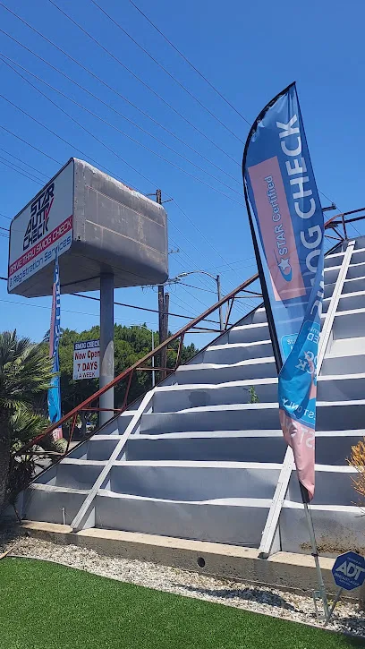 Star Auto Check Smog Test Only Open 7 Days storefront