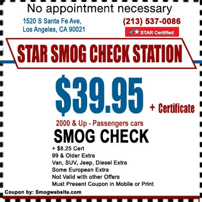 Star Smog Check Station LA storefront
